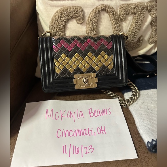 Chanel Mosaic Boy Flap Bag Embellished Lambskin Small - Picture 3 of 3